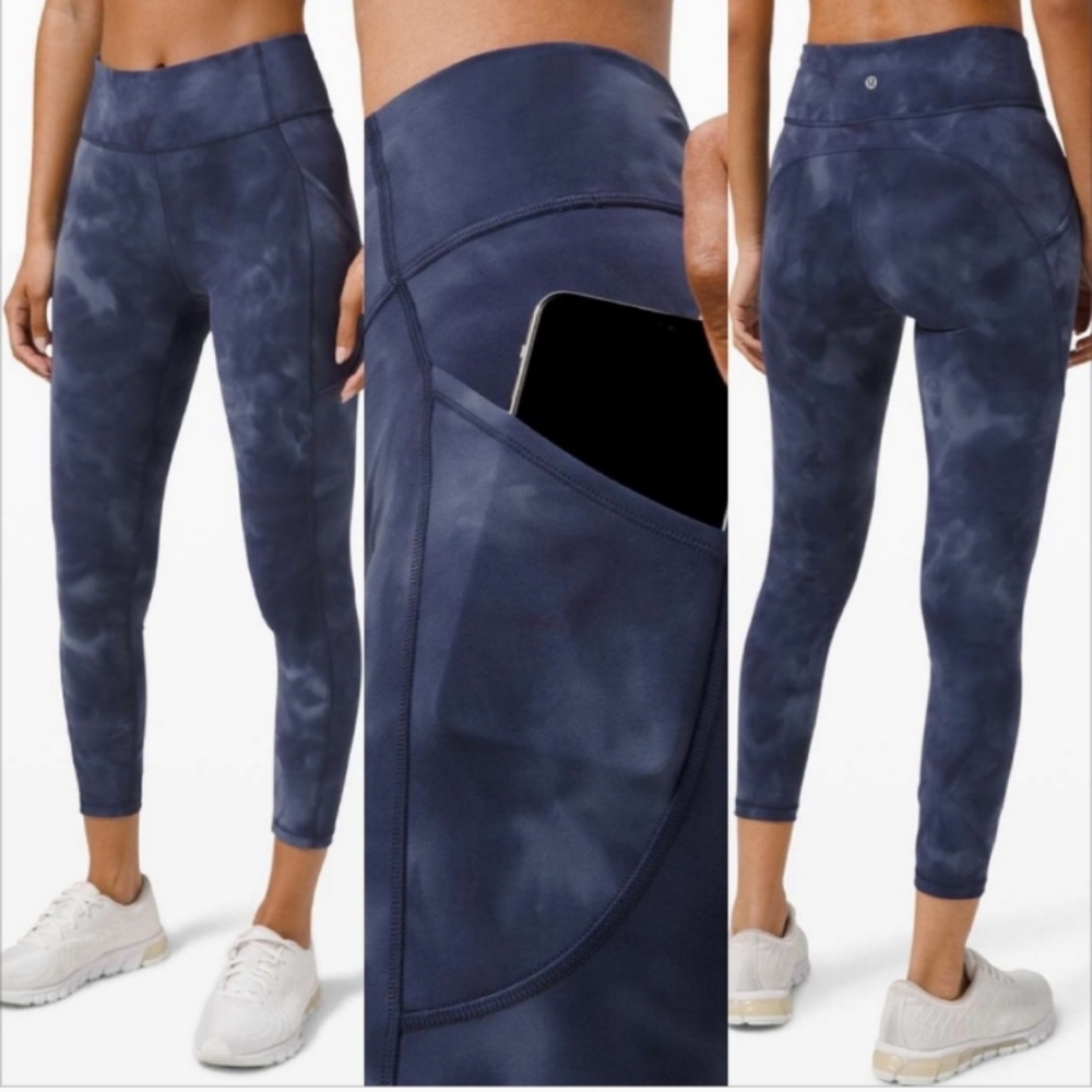 NWOT 🍋 LULULEMON 🍋   Invigorate Diamond Dye 25"  Size 4